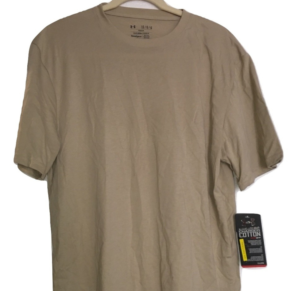 UA "Tactical Charged Cotton" T Shirt desert sand